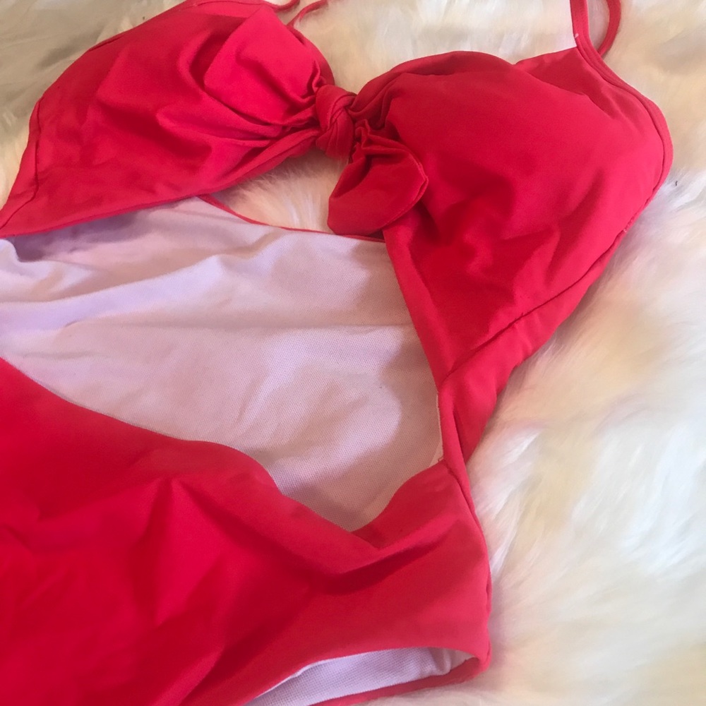 LAST ONE!!! Red/Salmon one piece bathing suit NWT - Picture 4 of 7